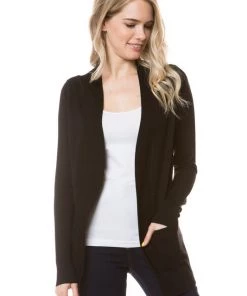 Cielo The Greta Cardigan In Black Tops