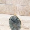 Urbanista Natural Stone Pendant - Grey Labradorite Necklaces