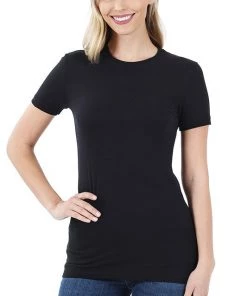 Zenana Tops Crew Neck Tee