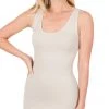 Zenana New Arrivals The Cadence Tank - Beige 1 Zenana New Arrivals The Cadence Tank - Beige