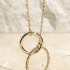 Urbanista Interlocking Ring Necklace -Gold
