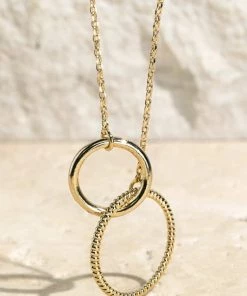Urbanista Interlocking Ring Necklace -Gold