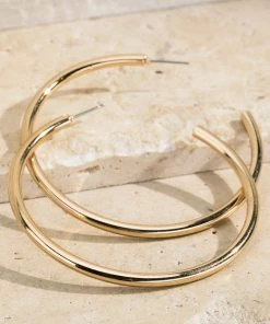 Urbanista Earrings Post Hoops In Gold