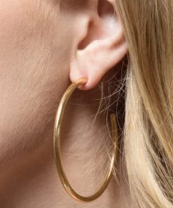 Urbanista Earrings Post Hoops In Gold
