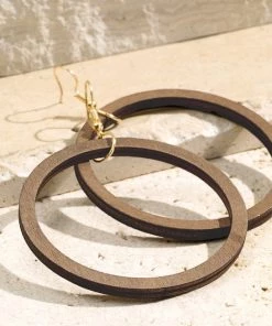 Urbanista The Halsey Wood Earring In Natural Earrings