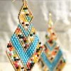Urbanista Earrings Rhombus Seed Bead Earring