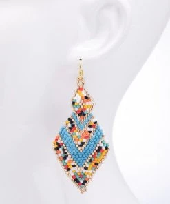 Urbanista Earrings Rhombus Seed Bead Earring