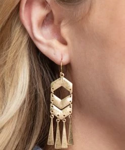 Urbanista Layered Chevron Earring
