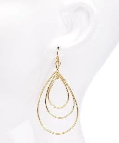 Urbanista Earrings Layered Tear Drop Earring