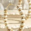 Urbanista Ivory Wood Beaded Hoop