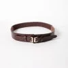 Leto Belts Double Buckle Belt In Brown 1 Leto Belts Double Buckle Belt In Brown