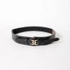 Leto Double Buckle Belt In Black Belts 2 Leto Double Buckle Belt In Black Belts