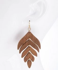 Urbanista Wood Leaf Earring
