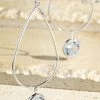 Urbanista Glass Charm Earring In Silver 1 Urbanista Glass Charm Earring In Silver