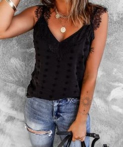 Shying Fashion Tops The Avery Tank In Black