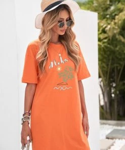 Shying Fashion Aloha Tee Shirt Dress