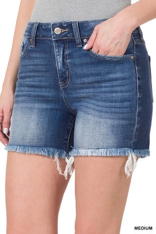 Zenana The Lisa Denim Shorts 3 Zenana The Lisa Denim Shorts