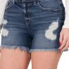 Zenana The Jenny Distressed Denim Shorts