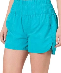 Zenana Windbreaker Running Shorts