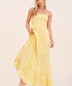 Listicle The Cadence Dress In Yellow