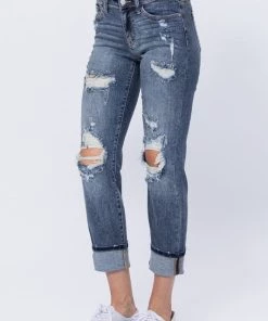 New Arrivals Judy Blue Mid-Rise Boyfriend Bleach Splash 12 New Arrivals Judy Blue Mid-Rise Boyfriend Bleach Splash