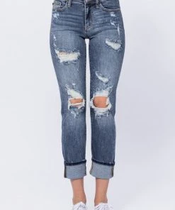 New Arrivals Judy Blue Mid-Rise Boyfriend Bleach Splash 10 New Arrivals Judy Blue Mid-Rise Boyfriend Bleach Splash