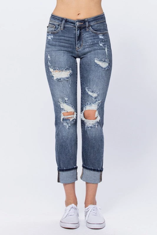 New Arrivals Judy Blue Mid-Rise Boyfriend Bleach Splash 5 New Arrivals Judy Blue Mid-Rise Boyfriend Bleach Splash