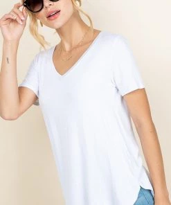 A.gain Tops The Cameron Tee In White