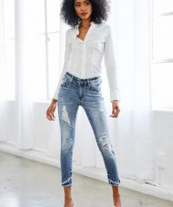 KANCAN Midrise Hem Detail Ankle Skinny Jeans New Arrivals 13 KANCAN Midrise Hem Detail Ankle Skinny Jeans New Arrivals