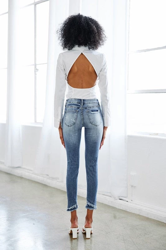 KANCAN Midrise Hem Detail Ankle Skinny Jeans New Arrivals 9 KANCAN Midrise Hem Detail Ankle Skinny Jeans New Arrivals