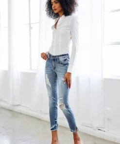 KANCAN Midrise Hem Detail Ankle Skinny Jeans New Arrivals 14 KANCAN Midrise Hem Detail Ankle Skinny Jeans New Arrivals