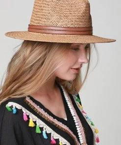 Urbanista Hats The Margo Panama Hat In Light Brown