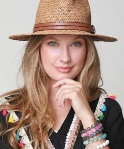 Urbanista Hats The Margo Panama Hat In Light Brown