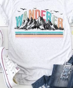 Kissed Wanderer Mountain Graphic Tee New Arrivals