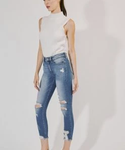 KANCAN High Rise Distressed Ankle Skinny Jeans New Arrivals 12 KANCAN High Rise Distressed Ankle Skinny Jeans New Arrivals