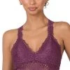 Zenana Bralettes Blakely Bralette In Eggplant
