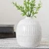 PD Home 5.71" White Boho Vase
