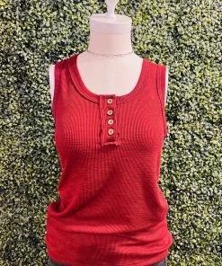 Ps Kate Henley Tank In Burgundy