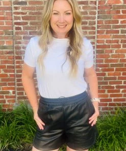 Trend Notes The Joan Faux Leather Shorts New Arrivals