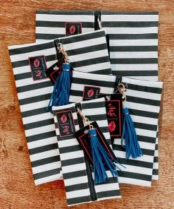 Handbags & Purses Glam Stripe Makeup Junkie Bag