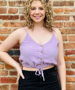 Style Rack Lavender Cropped Tank