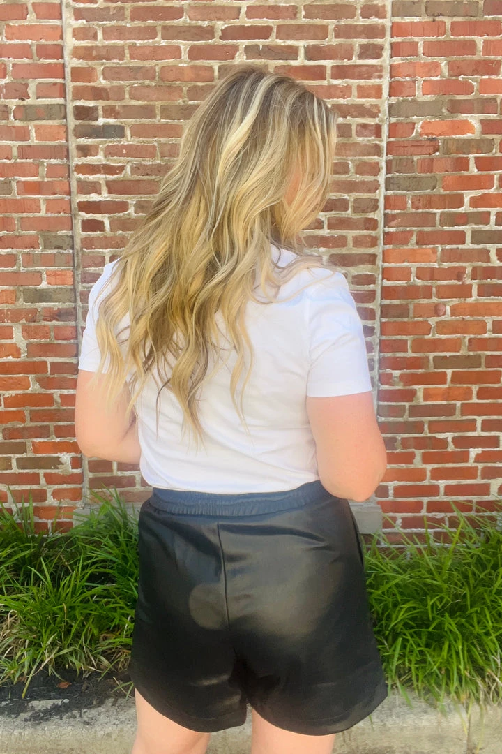 Trend Notes The Joan Faux Leather Shorts New Arrivals 5 Trend Notes The Joan Faux Leather Shorts New Arrivals