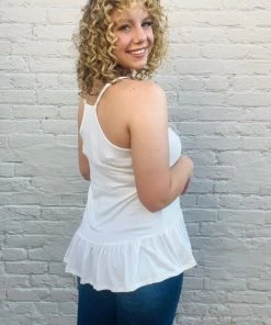 Ninexis New Arrivals The Clover Tank Top - Off White