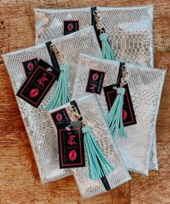 Handbags & Purses Platinum Python Makeup Junkie Bag